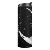 Zwarte en Witte Maan Thermal Tumbler Thermosbeker (Gedraaid links)