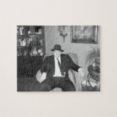 Zwarte en witte maffiapuzzel legpuzzel (Horizontaal)