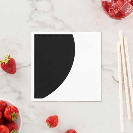 Zwarte en Witte Majesteit Servetten (Insitu)