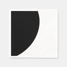 Zwarte en Witte Majesteit Servetten