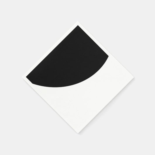 Zwarte en Witte Majesteit Servetten (Hoek)