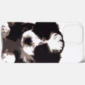 Zwarte en witte Maltese papaverhond Case-Mate iPhone Case (Achterkant (horizontaal))