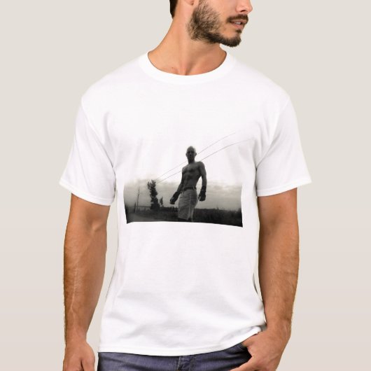 ZWARTE EN WITTE MAN T-SHIRT (Voorkant)