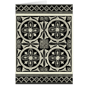 Zwarte en Witte Mandala Motif door Vision Studio