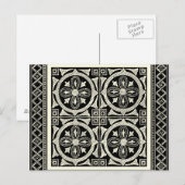 Zwarte en Witte Mandala Motif door Vision Studio Briefkaart (Voorkant / Achterkant)