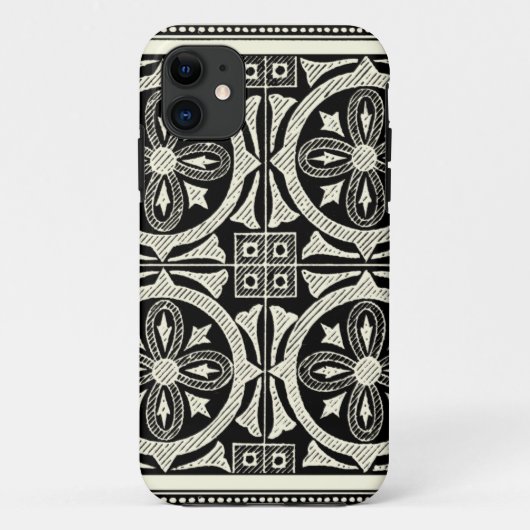 Zwarte en Witte Mandala Motif door Vision Studio Case-Mate iPhone Case (Achterkant)