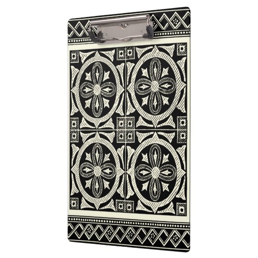 Zwarte en Witte Mandala Motif door Vision Studio Klembord (Links)