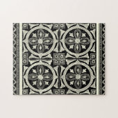 Zwarte en Witte Mandala Motif door Vision Studio Legpuzzel (Horizontaal)