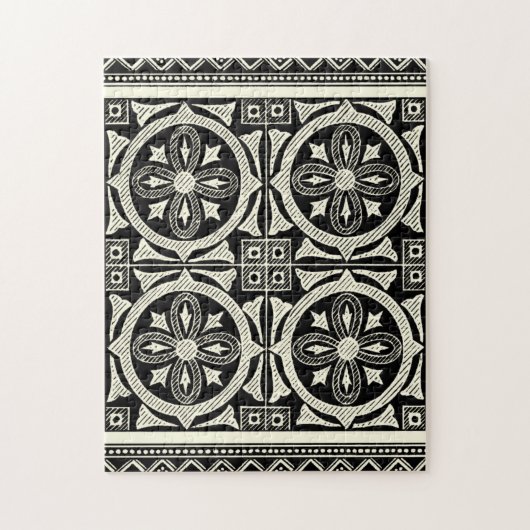 Zwarte en Witte Mandala Motif door Vision Studio Legpuzzel (Verticaal)