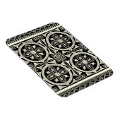 Zwarte en Witte Mandala Motif door Vision Studio Magneet (Rechterzijde)