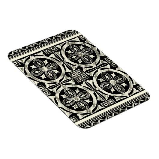 Zwarte en Witte Mandala Motif door Vision Studio Magneet (Rechterzijde)