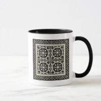Zwarte en Witte Mandala Motif door Vision Studio