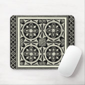 Zwarte en Witte Mandala Motif door Vision Studio Muismat (Met muis)