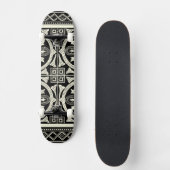 Zwarte en Witte Mandala Motif door Vision Studio Skateboard (Voorkant)