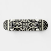 Zwarte en Witte Mandala Motif door Vision Studio Skateboard (Horizontaal)