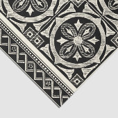 Zwarte en Witte Mandala Motif door Vision Studio Tissuepapier (Detail)