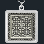 Zwarte en Witte Mandala Motif door Vision Studio Zilver Vergulden Ketting<br><div class="desc">Een zwart-wit mandala-motief dat je door Vision Studio is meegebracht. Mandala is een woord van Sanskriet voor de cirkel en vertegenwoordigt het universum in het hindoeïsme en het boeddhisme. Mandalas zouden een kalmerend effect hebben op mensen, dus als je een beetje kalm in je leven wilt, koop je deze gedrukte...</div>