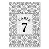 Zwarte en Witte Mandala Weduwingstabel Kaart (Achterkant)