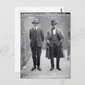 zwarte en witte Mannen Mok Shot Briefkaart (Voorkant / Achterkant)