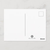 zwarte en witte Mannen Mok Shot Briefkaart (Achterkant)