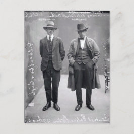  zwarte en witte Mannen Mok Shot Briefkaart