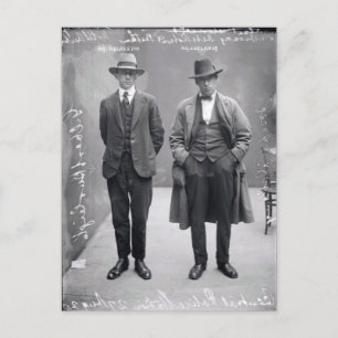 zwarte en witte Mannen Mok Shot Briefkaart