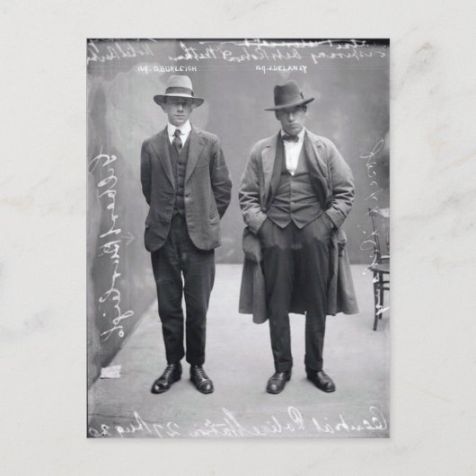 zwarte en witte Mannen Mok Shot Briefkaart (Voorkant)