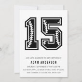 Zwarte en witte Mannen-verjaardag 15e Kaart (Voorkant)