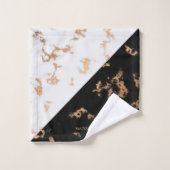 Zwarte en witte marmer bad handdoek (Wasdoekje)