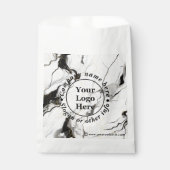 Zwarte en witte marmer bedankzakje (Voorkant)