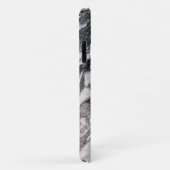 Zwarte en witte marmer Case-Mate iPhone case (Achterkant/rechts)