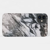 Zwarte en witte marmer Case-Mate iPhone case (Achterkant (horizontaal))