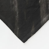 Zwarte en witte marmer fleece deken (Hoek)