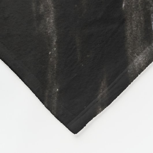 Zwarte en witte marmer fleece deken (Hoek)