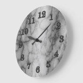 Zwarte en witte marmer grote klok (Hoek)