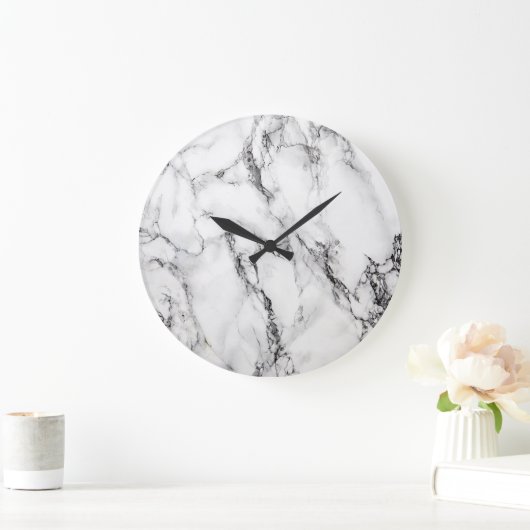 zwarte en witte marmer grote klok (Huis)