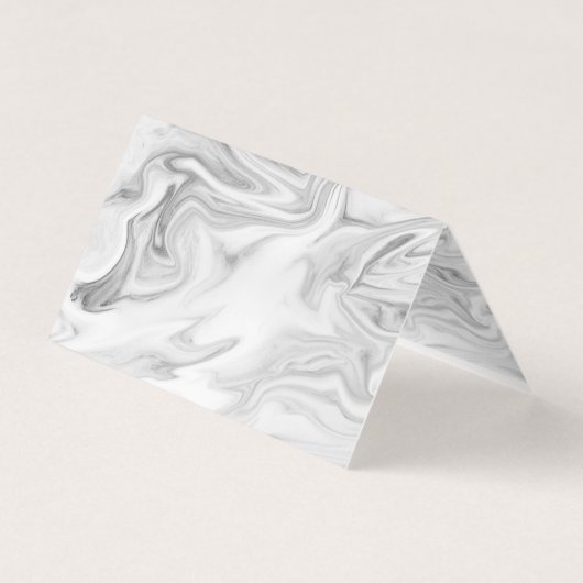 Zwarte en witte marmer Hair en Makeup Visitekaartje (Achterkant)