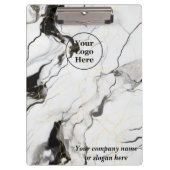 Zwarte en witte marmer klembord (Voorkant)