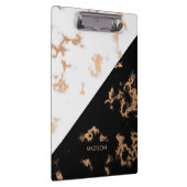 Zwarte en witte marmer klembord (Rechts)