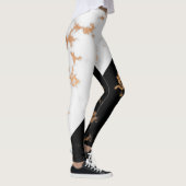 Zwarte en witte marmer leggings (Rechts)
