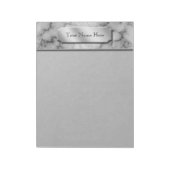 Zwarte en witte marmer notitieblok (Linkerzijde)