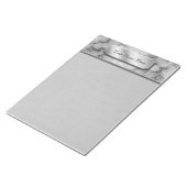 Zwarte en witte marmer notitieblok (Schuin)