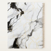 Zwarte en witte marmer planner (Achterkant)