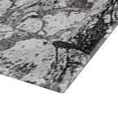 Zwarte en witte marmer snijplank (Hoek)