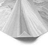 Zwarte en witte marmer Stone Ying Yang Poster (Hoek)