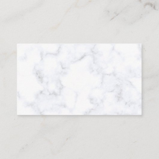 zwarte en witte marmer visitekaartje (Achterkant)