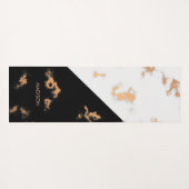 Zwarte en witte marmer yogamat (Achterkant (horizontaal))