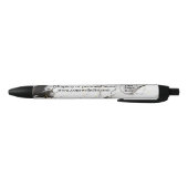 Zwarte en witte marmer zwarte inkt pen (Bodem)