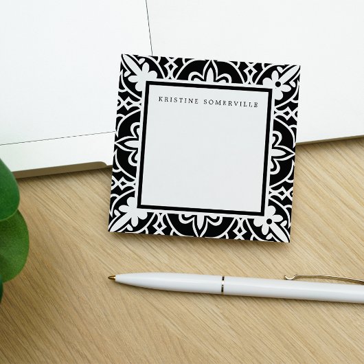 Zwarte en witte Marokkaanse grens | Gepersonalisee Post-it® Notes