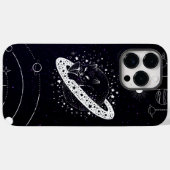 Zwarte en witte melkweg Case-Mate iPhone case (Achterkant (horizontaal))